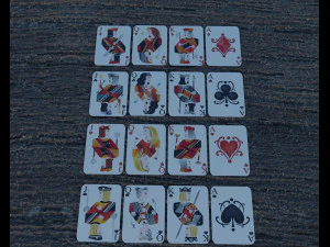 playing cards poke low-poly 3D Model