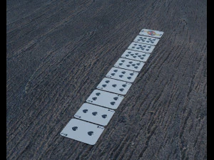 playing cards poke low-poly 3D Model
