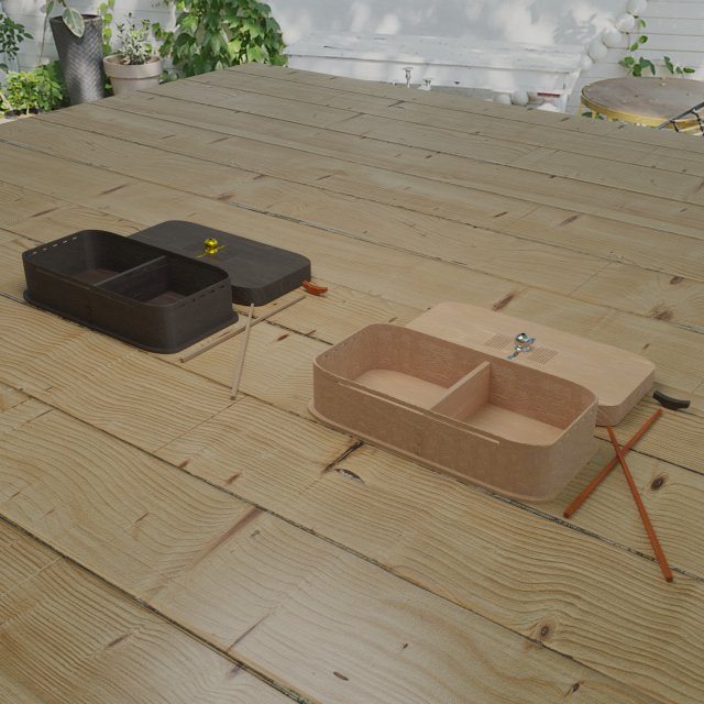 japanese lunch box bento 3D 모델 .c4d .max .obj .3ds .fbx .stl .blend 