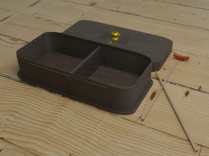 japanese lunch box bento 3D 모델