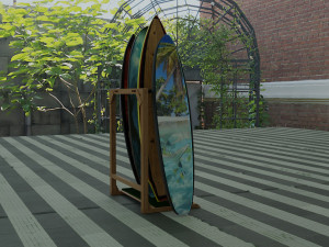 surf board 3D 模型