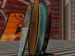 surf board 3D 模型