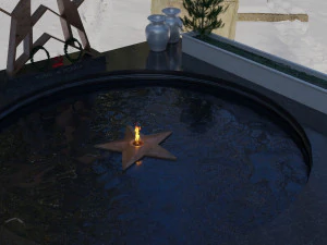 eternal flame in the square 3D Model