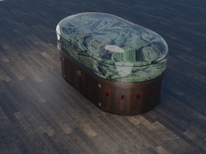 highlands mock table 3D Model