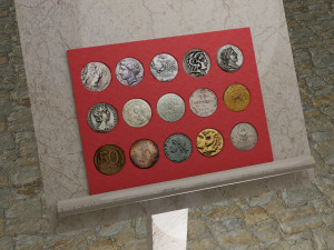 old coins model 3D Model