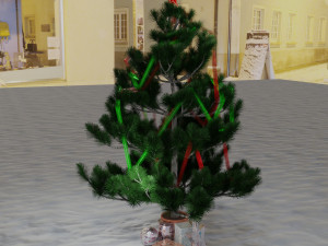 christmas tree with gifts  3D Model
