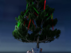 christmas tree with gifts 3D Model