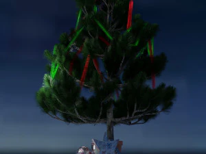 christmas tree with gifts 3D Model