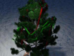 christmas tree with gifts 3D Model
