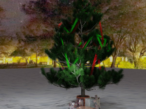 christmas tree with gifts 3D Model