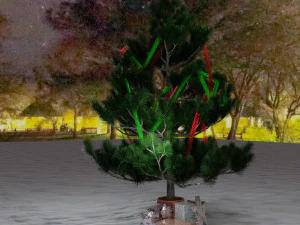 christmas tree with gifts 3D Model