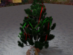 christmas tree with gifts 3D Model