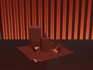 perfume with rose 3D Model