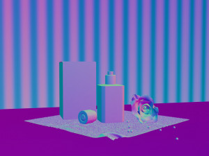 perfume with rose 3D Model