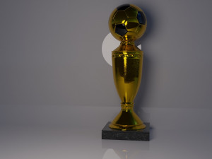 football cup made of gold 3D Models