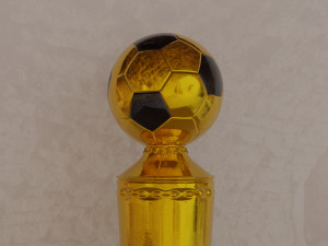 football cup made of gold 3D 模型