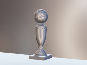 football cup made of gold 3D 模型