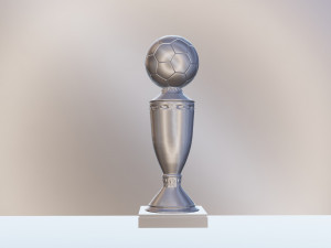 football cup made of gold 3D 模型
