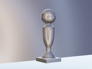 football cup made of gold 3D 模型