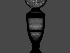 football cup made of gold 3D 模型
