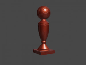 football cup made of gold 3D 模型