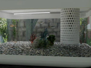 xiaomi brand aquarium 3D Model