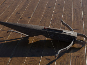 crossbow with a dart 3D 模型