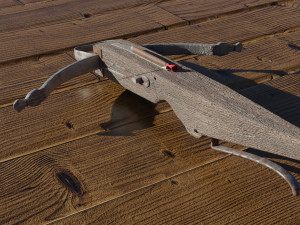 crossbow with a dart Modèle 3D