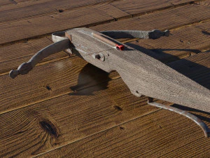 crossbow with a dart 3D Model