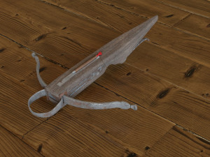 crossbow with a dart Modèle 3D