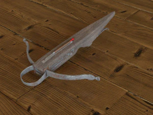 crossbow with a dart 3D Model