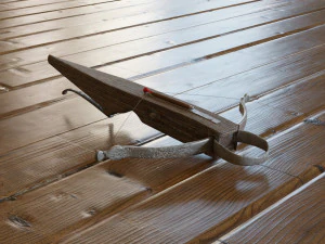 crossbow with a dart 3D Model