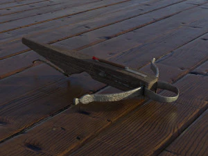crossbow with a dart 3D Model