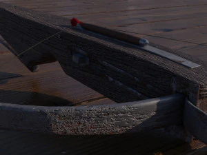 crossbow with a dart 3D Model