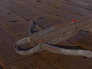 crossbow with a dart 3D Model