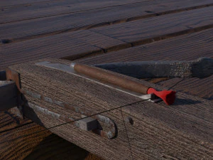 crossbow with a dart 3D Model