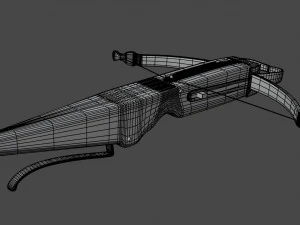 crossbow with a dart 3D Model