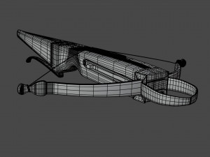 crossbow with a dart Modèle 3D
