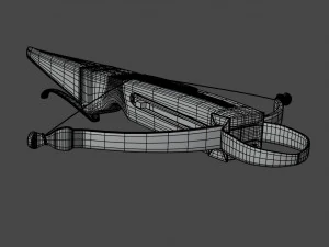 crossbow with a dart 3D Model