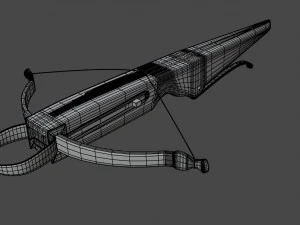 crossbow with a dart 3D Model