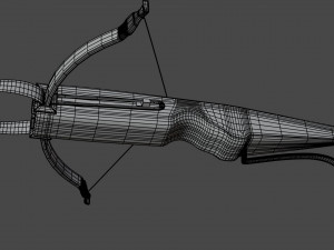 crossbow with a dart Modèle 3D