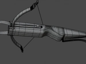crossbow with a dart 3D Model