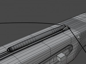 crossbow with a dart Modèle 3D