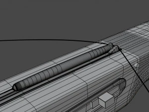 crossbow with a dart 3D Model