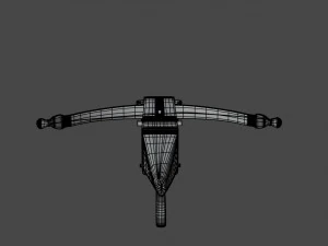crossbow with a dart 3D Model