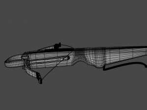 crossbow with a dart Modèle 3D
