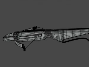 crossbow with a dart 3D Model