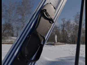downhill skis 3D Model