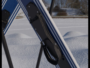downhill skis 3D Model
