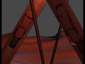 downhill skis 3D Model